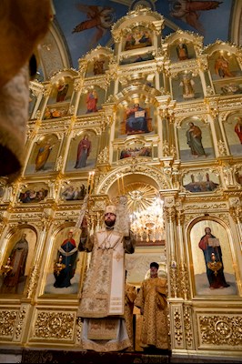 Митрополит Игнатий совершил всенощное бдение в Покровском соборе г. Саратова