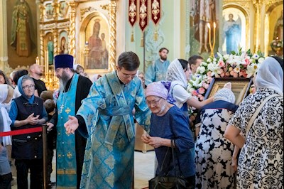 Завершилось трехдневное пребывание в Саратове чудотворной Казанской иконы Божией Матери