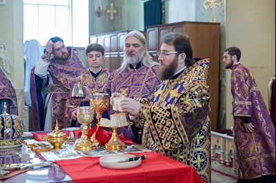 Митрополит Игнатий совершил Божественную литургию в Покровском соборе г. Саратова