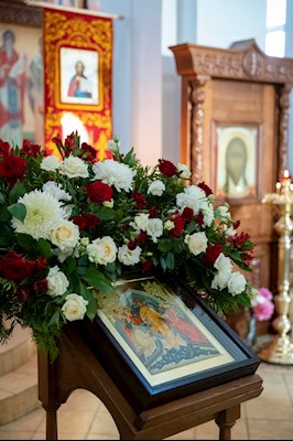 Митрополит Игнатий совершил всенощное бдение в храме в честь Нерукотворного Образа Спасителя г. Саратова