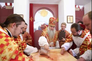 Великое освящение храма святой великомученицы Екатерины г. Саратова и Божественная литургия в новоосвященном храме