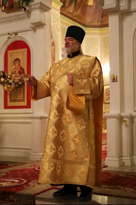 Великая рождественская вечерня в Покровском соборе г. Саратова
