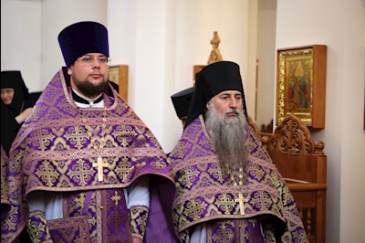 Литургия Преждеосвященных Даров в Свято-Алексиевском женском монастыре г. Саратова