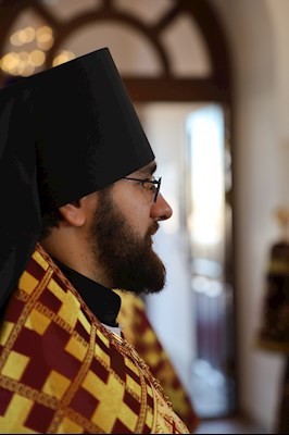 Божественная литургия в храме новомучеников и исповедников Саратовских г. Саратова