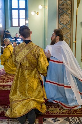Митрополит Игнатий совершил Божественную литургию в Духосошественском соборе г. Саратова