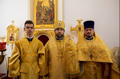 Митрополит Игнатий совершил Божественную литургию в университетском храме святых равноапостольных Мефодия и Кирилла