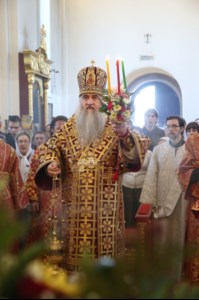 Митрополит Лонгин возглавил Литургию с сурдопереводом
