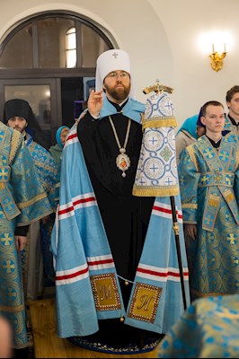 Митрополит Игнатий совершил Божественную литургию в храме святого апостола и евангелиста Иоанна Богослова с. Казанла Базарно-Карабулакского района