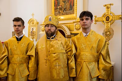 Митрополит Игнатий совершил Божественную литургию в университетском храме святых равноапостольных Мефодия и Кирилла