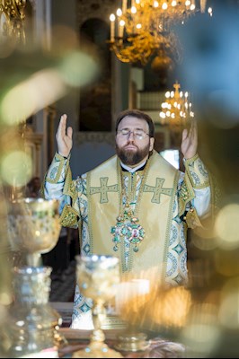 Митрополит Игнатий совершил Божественную литургию в Духосошественском соборе г. Саратова