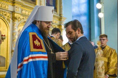 Митрополит Игнатий совершил Божественную литургию в Духосошественском соборе г. Саратова