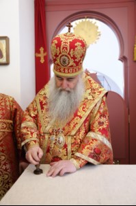 Великое освящение храма святой великомученицы Екатерины г. Саратова и Божественная литургия в новоосвященном храме