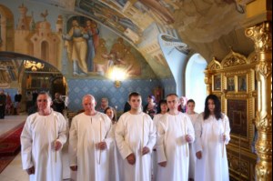 Крещальная литургия в Свято-Троицком кафедральном соборе г.Саратова