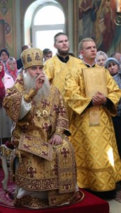 Божественная литургия в храме во имя Всех Святых, в земле Российской просиявших, г.Саратова