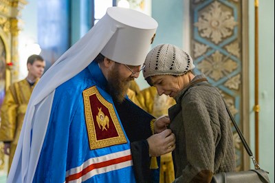 Митрополит Игнатий совершил Божественную литургию в Духосошественском соборе г. Саратова