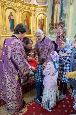 Митрополит Игнатий совершил Божественную литургию в Покровском соборе г. Саратова