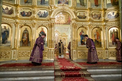 Митрополит Игнатий совершил всенощное бдение в Покровском соборе г. Саратова