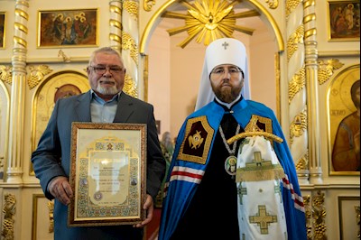 Митрополит Игнатий совершил Божественную литургию в Серафимовском храме г. Саратова