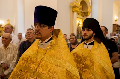 Митрополит Игнатий совершил Божественную литургию в университетском храме святых равноапостольных Мефодия и Кирилла