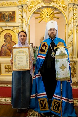 Митрополит Игнатий совершил Божественную литургию в Серафимовском храме г. Саратова