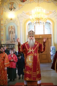 Божественная литургия в храме в честь Покрова Пресвятой Богородицы г. Саратова