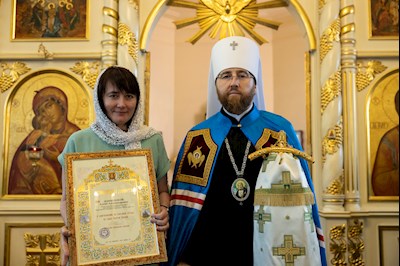Митрополит Игнатий совершил Божественную литургию в Серафимовском храме г. Саратова