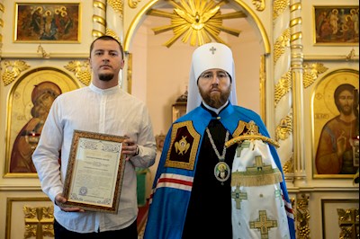 Митрополит Игнатий совершил Божественную литургию в Серафимовском храме г. Саратова