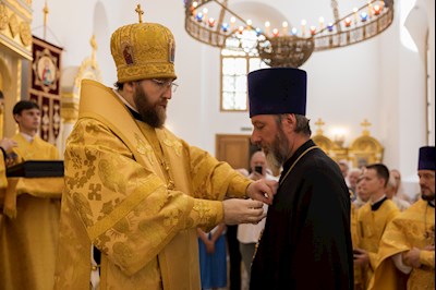 Митрополит Игнатий совершил Божественную литургию в университетском храме святых равноапостольных Мефодия и Кирилла