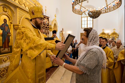 Митрополит Игнатий совершил Божественную литургию в университетском храме святых равноапостольных Мефодия и Кирилла