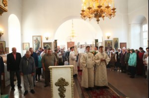 Божественная литургия в храме во имя Архангела Михаила с. Михайловка Саратовского района