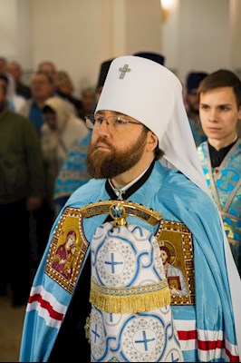 Митрополит Игнатий совершил Божественную литургию в храме святого апостола и евангелиста Иоанна Богослова с. Казанла Базарно-Карабулакского района
