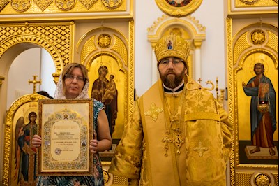 Митрополит Игнатий совершил Божественную литургию в университетском храме святых равноапостольных Мефодия и Кирилла