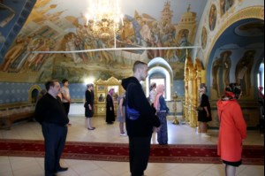 Крещальная литургия в Свято-Троицком кафедральном соборе г.Саратова
