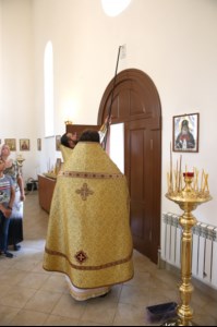 Великое освящение храма в честь святого благоверного князя Михаила Черниговского и боярина его Феодора г. Саратова