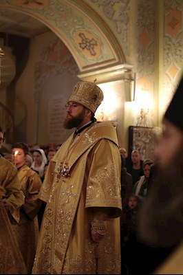 Великая рождественская вечерня в Покровском соборе г. Саратова