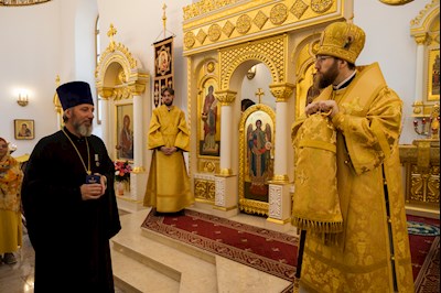 Митрополит Игнатий совершил Божественную литургию в университетском храме святых равноапостольных Мефодия и Кирилла