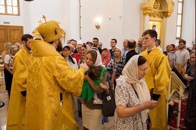 Митрополит Игнатий совершил Божественную литургию в университетском храме святых равноапостольных Мефодия и Кирилла