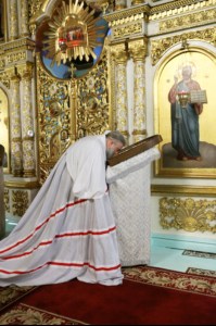В праздник Крещения Господня Митрополит Лонгин совершил Божественную литургию и Чин Великого освящения воды