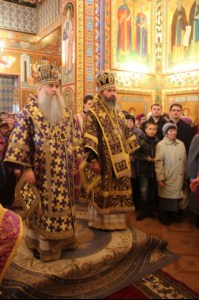 Божественная литургия в кафедральном соборе Казанской иконы Божией Матери г. Элисты