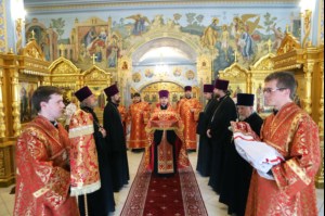 Всенощное бдение в Свято-Троицком кафедральном соборе г.Саратова