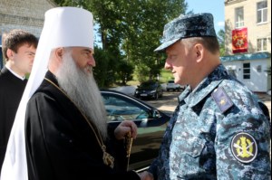 Божественная литургия в храме блаженной Ксении Петербургской г. Саратова на территории ИТК УШ-382/33