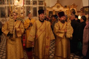 Всенощное бдение в храме во имя святого благоверного великого князя Александра Невского г. Ртищево