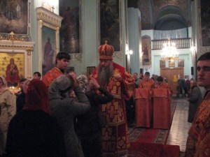 Всенощное бдение в Духосошественском кафедральном соборе г. Саратова