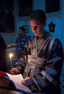 Утреня с чтением Великого канона преподобного Андрея Критского в храме в честь Сошествия Святого Духа г. Саратова