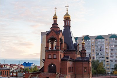 Божественная литургия в храме преподобного Сергия Радонежского г. Саратова