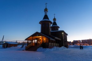 Божественная литургия в храме в честь Сретения Господня г.Саратова