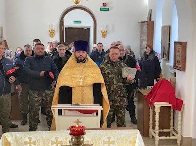 На территории храма прошел казачий турнир