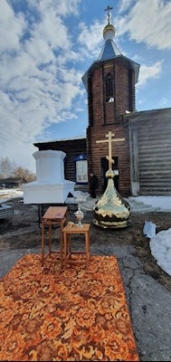 На храм в честь иконы Божией Матери «Всецарица» установлен центральный купол