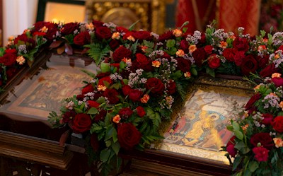 Божественная литургия в храме великомученика Георгия Победоносца г. Саратова