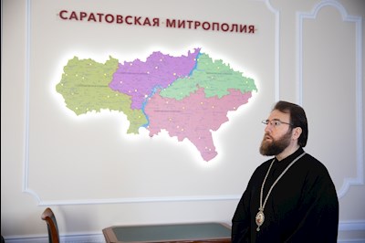 Митрополит Игнатий встретился с начальником Саратовского высшего артиллерийского командного училища